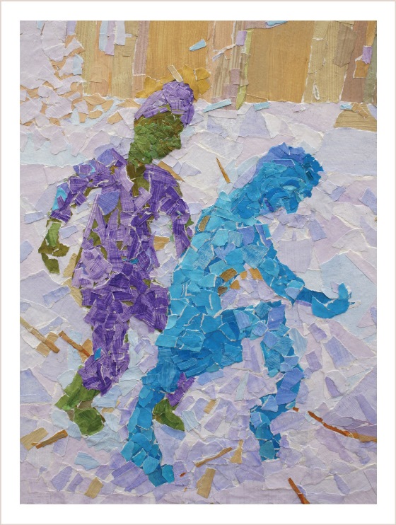 גמד כחול וגמד ירוק - קולאז'